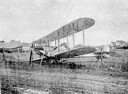 Crashed BE2c at Hesdigneul